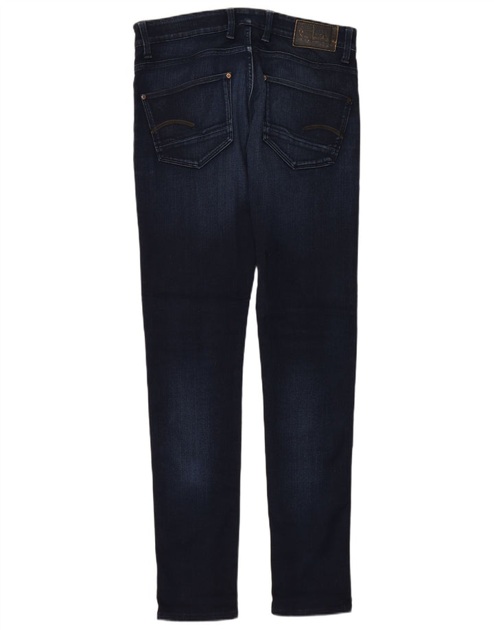 G-STAR Masculino Revend Super Slim Jeans W33 L34 Azul Marinho Algodão