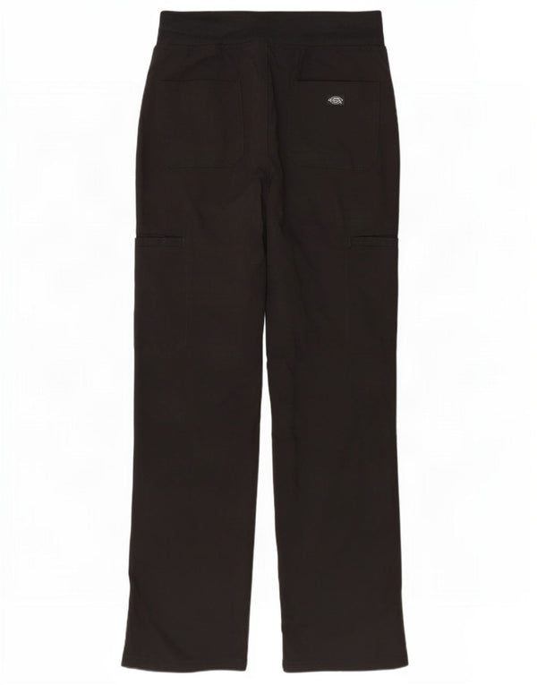 Calças cargo regulares femininas Dickies pequenas W26 L30 poliéster preto
