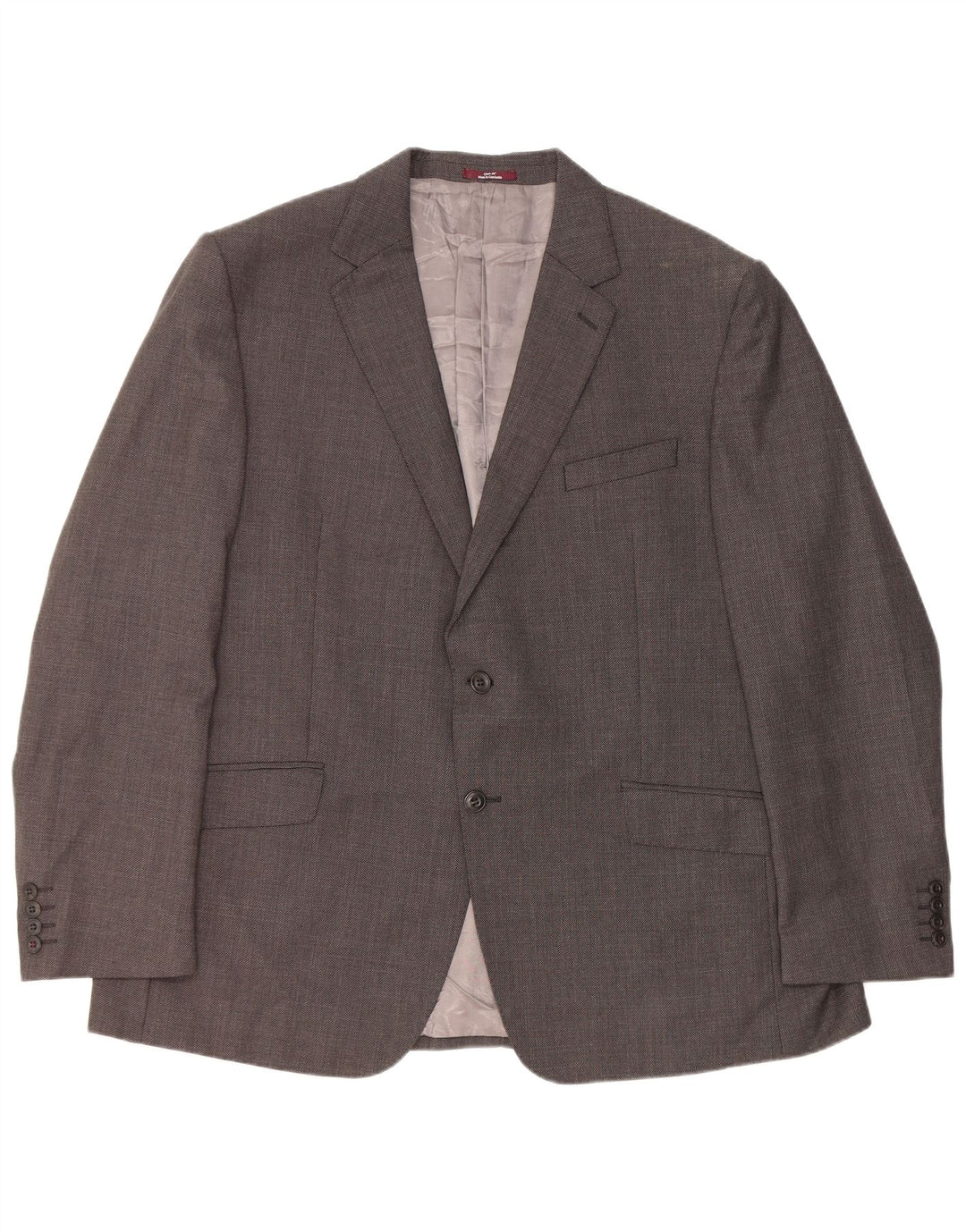 Jaqueta Blazer Masculina Marks & Spencer Regular Fit 2 Botões Reino Unido 46 XL Cinza