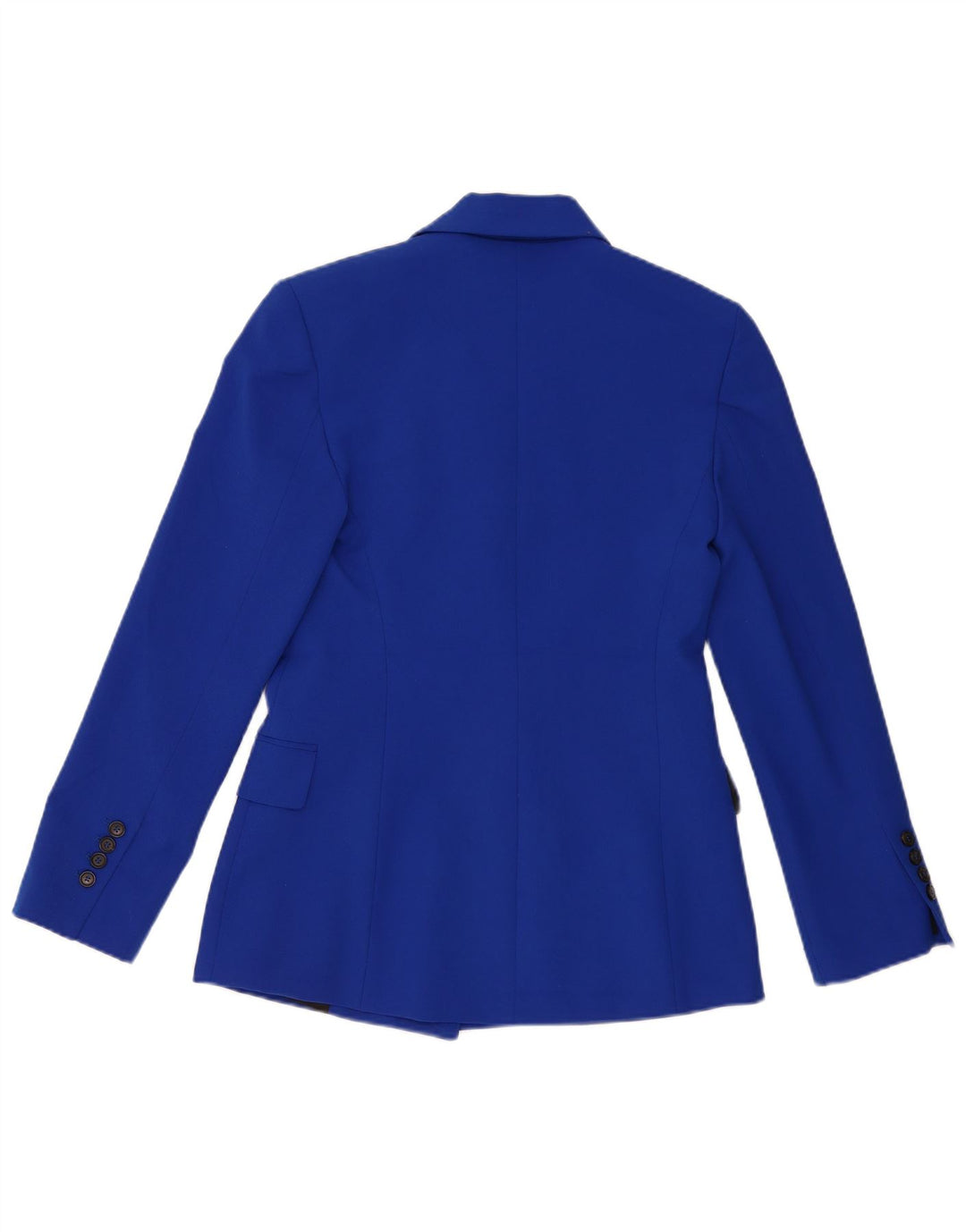 Jaqueta blazer feminina Zara com corte solto e peito duplo Reino Unido 6 XS azul poliéster