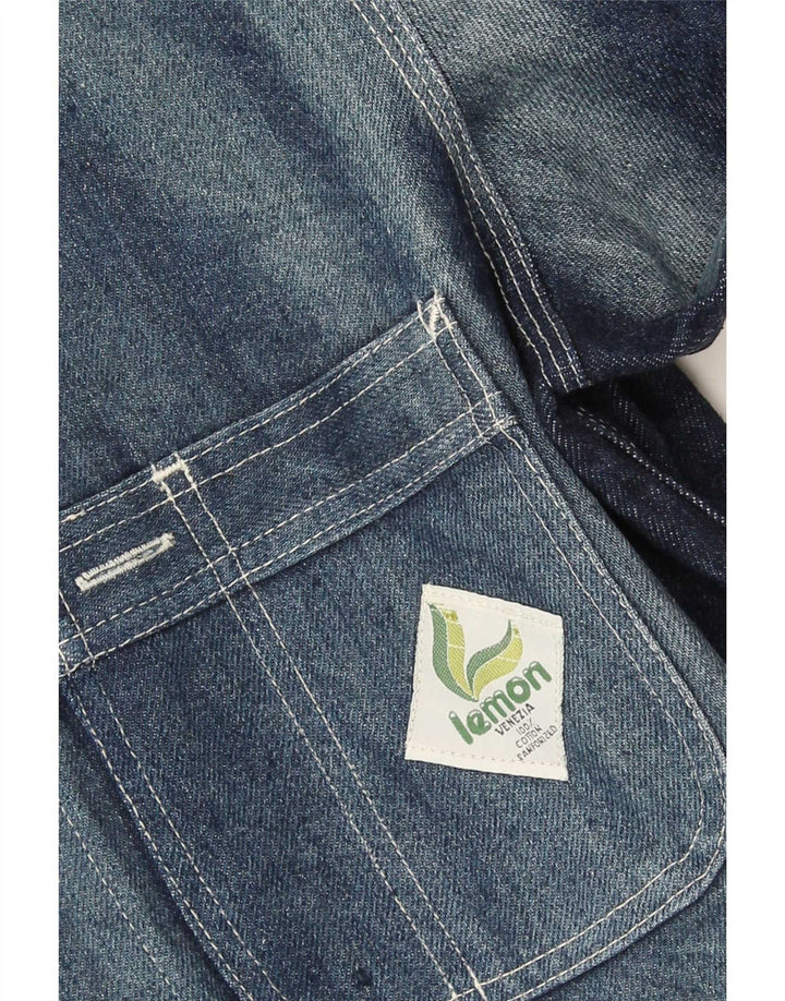 Jaqueta jeans masculina Lemon UK 36 algodão azul pequeno