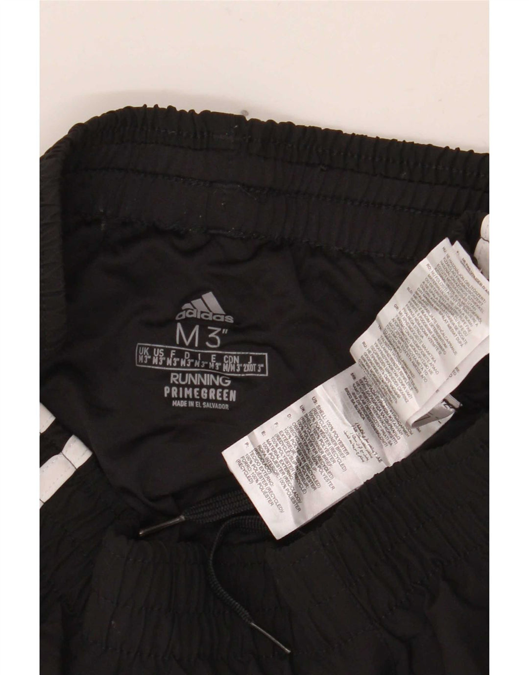 Adidas Womens Primegreen Sport Shorts UK 14 Médio Preto Poliéster