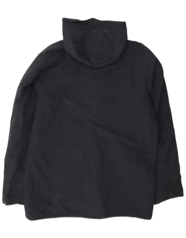 Jaqueta corta-vento masculina com capuz Penguin UK 40 grande azul marinho