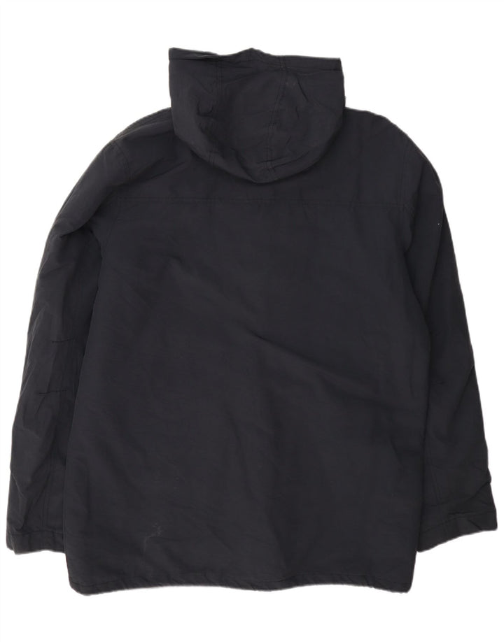 Jaqueta corta-vento masculina com capuz Penguin UK 40 grande azul marinho
