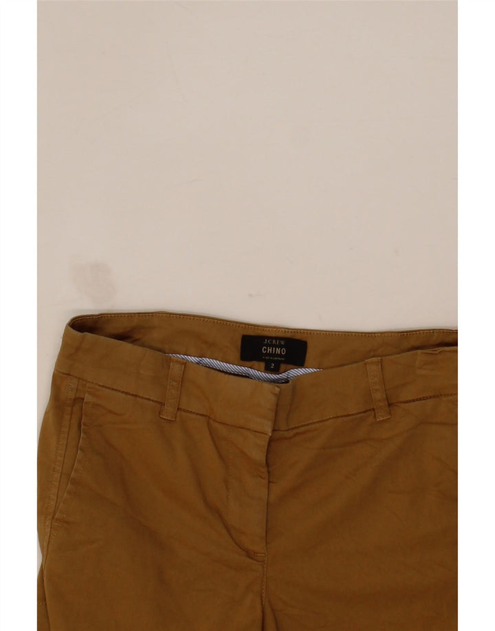 J. CREW Womens Chino Shorts US 2 XS W30 Brown Cotton Vintage J. Crew and Second-Hand J. Crew from Messina Hembry 