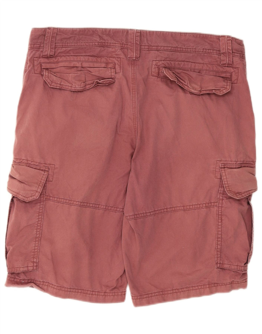 Shorts cargo masculino Fat Face W34 grande algodão vermelho