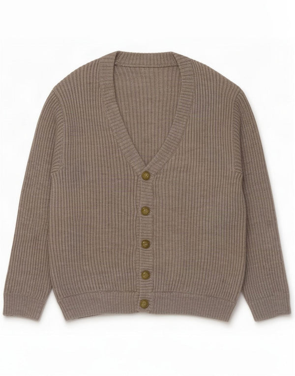 Suéter cardigã masculino vintage 2XL cinza