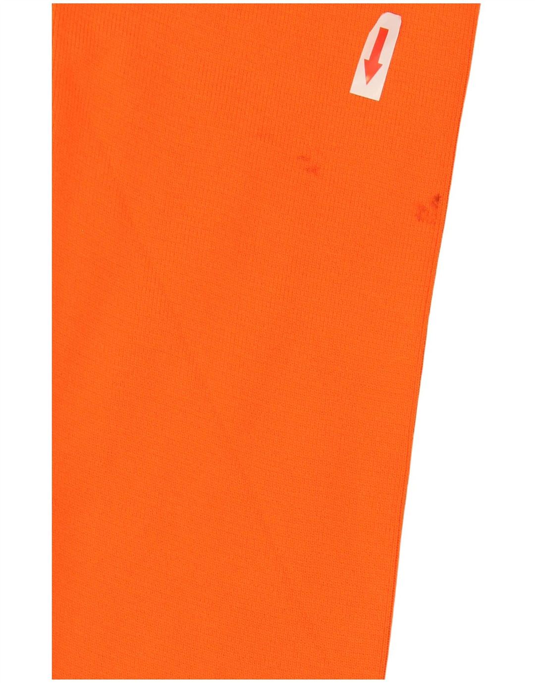 Zara Suéter feminino cropped com gola redonda Reino Unido 10 poliéster laranja pequeno