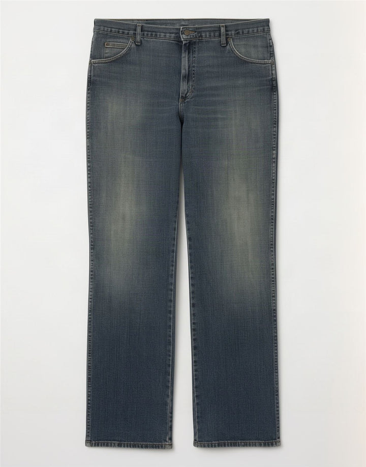Wrangler Mens Bootcut Jeans W38 L34 Azul Algodão