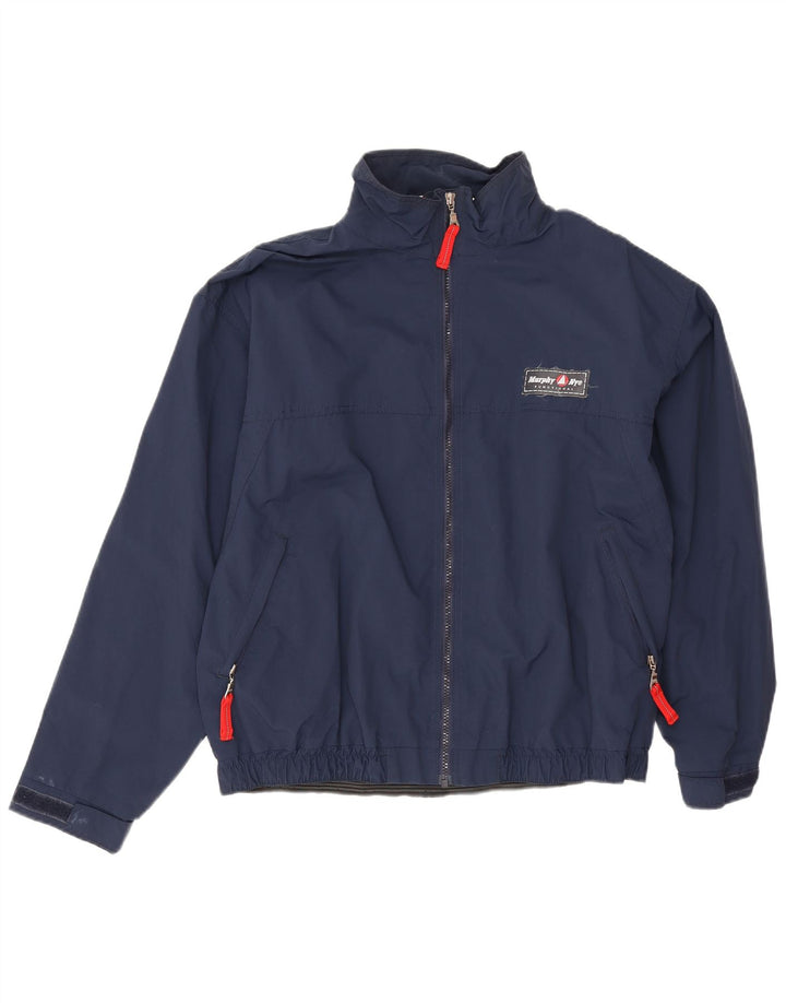 Jaqueta de chuva masculina Murphy & Nye UK 38 poliamida azul marinho médio