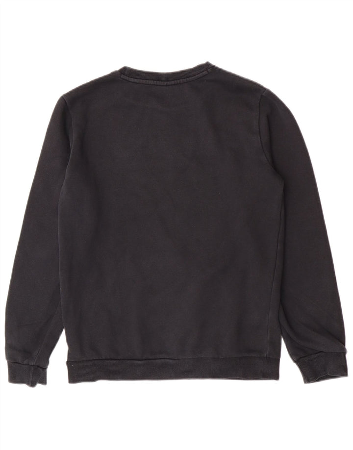 Puma Boys Graphic Sweatshirt Jumper 13-14 Anos Preto Algodão