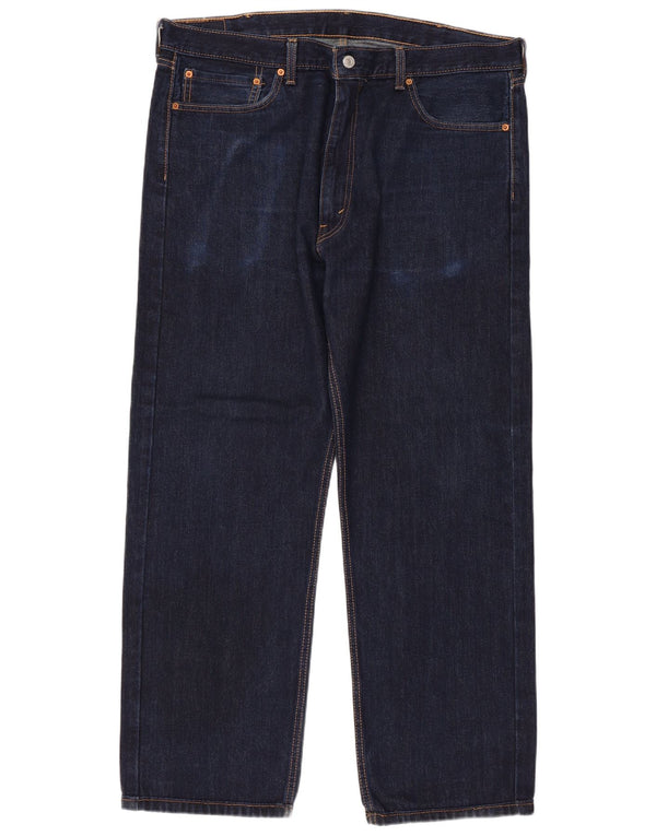 Levi's Masculino 505 Straight Jeans W40 L29 Azul Marinho Algodão