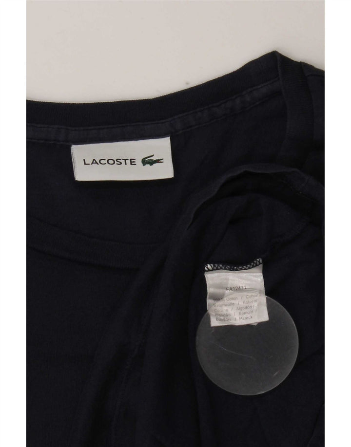 Camiseta masculina Lacoste Top médio algodão azul marinho