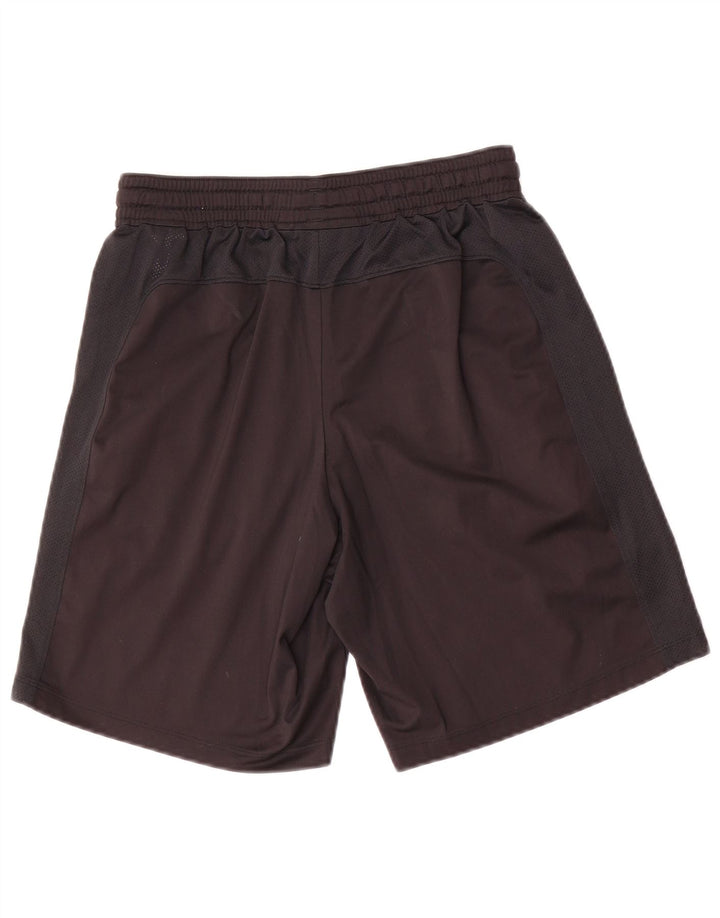 Shorts esportivos masculinos Under Armour Heat Gear pequenos pretos