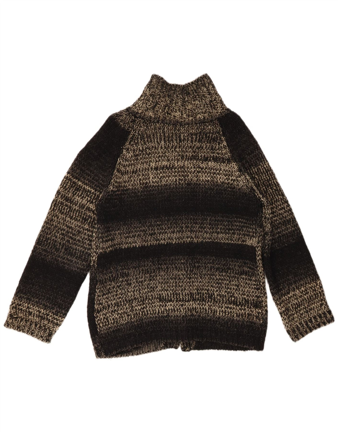 Lã manchada preta média masculina vintage