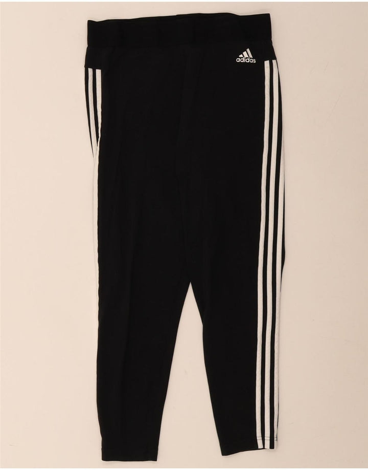 Leggings Adidas Femininas UK 12 Médio Preto