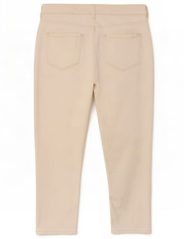 Jeans Marks & Spencer feminino The Carrie Cropped Reino Unido 14 Médio W30 L22 Branco