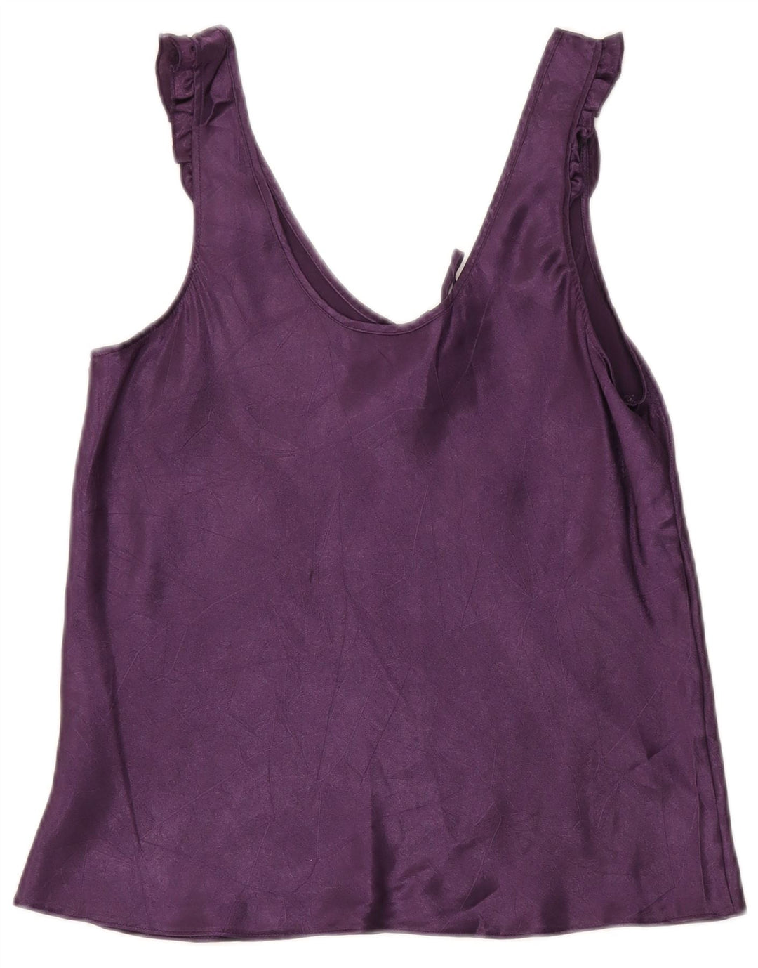 Marks & Spencer Womens Cami Top UK 14 Poliéster Roxo Médio