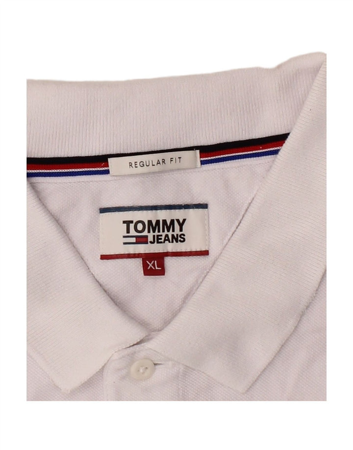 Camisa polo masculina TOMMY HILFIGER Regular Fit XL algodão branco