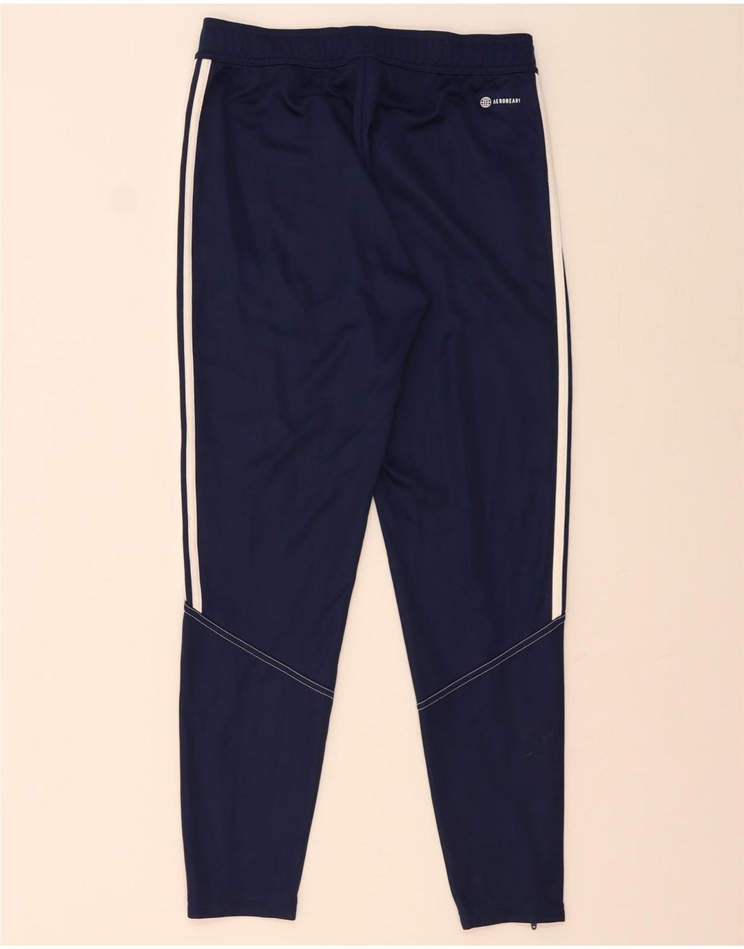Calça de treino masculina Adidas Aeroready poliéster azul marinho médio