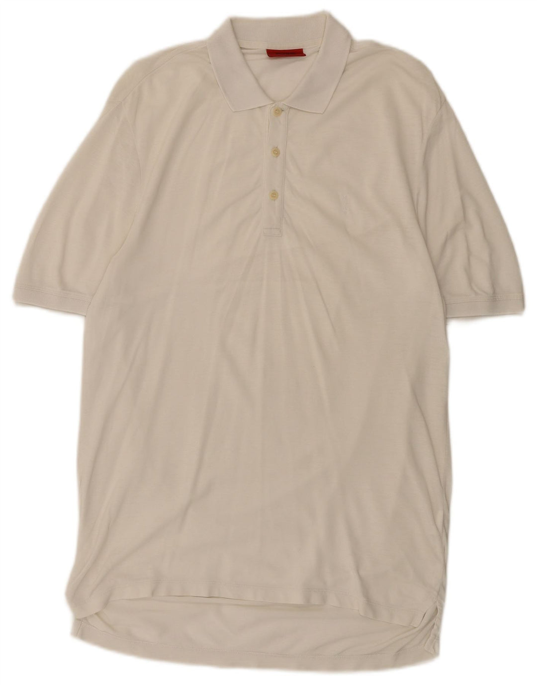 Camisa polo masculina Hugo Boss pequena algodão branco
