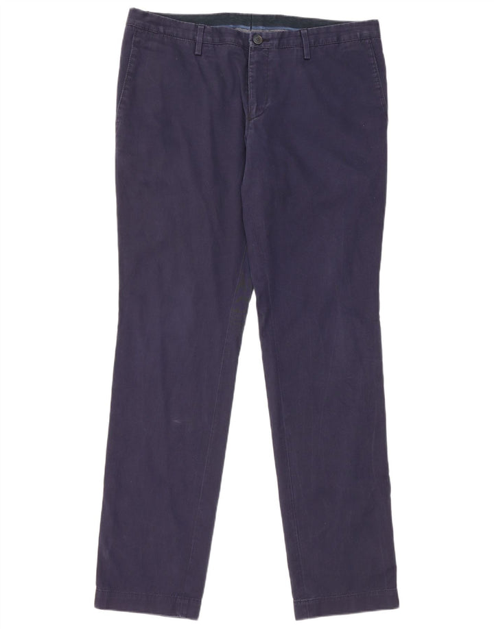 Calça Chino Masculina Slim HUGO BOSS UE 50 Grande W34 L32 Algodão Azul Marinho