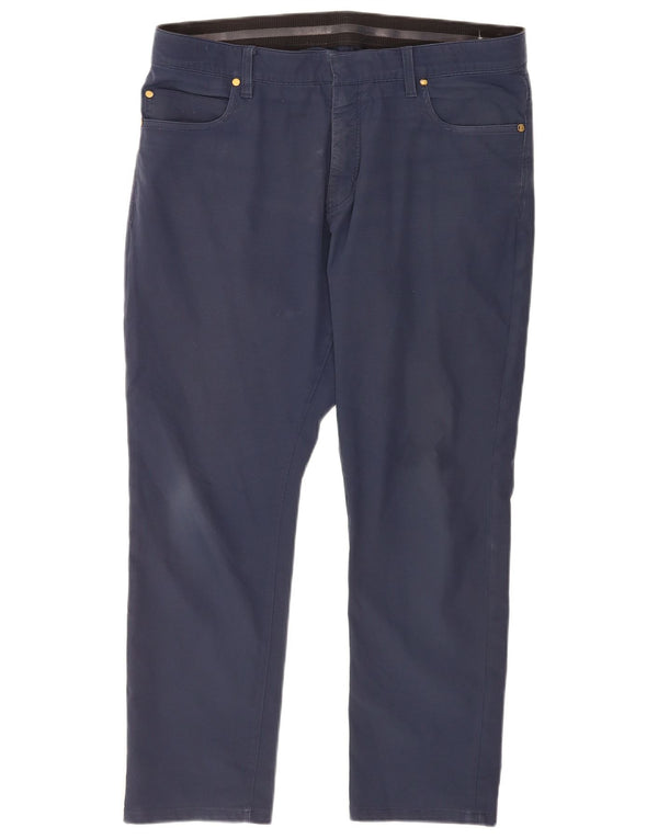 Calça casual reta masculina Nike W36 L27 poliéster azul marinho