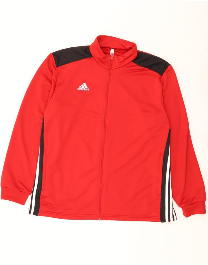 Adidas Mens Treino Top Jacket 2XL Vermelho Colorblock Poliéster