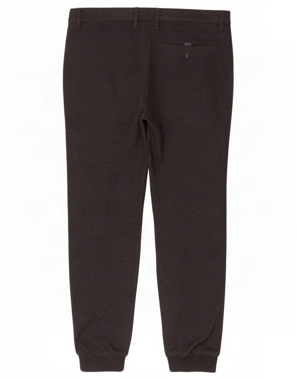 Ted Baker Mens Joggers Chino Calças W34 L30 Poliéster Preto