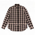 Camisa feminina Zara Reino Unido 14 grande algodão guingão preto