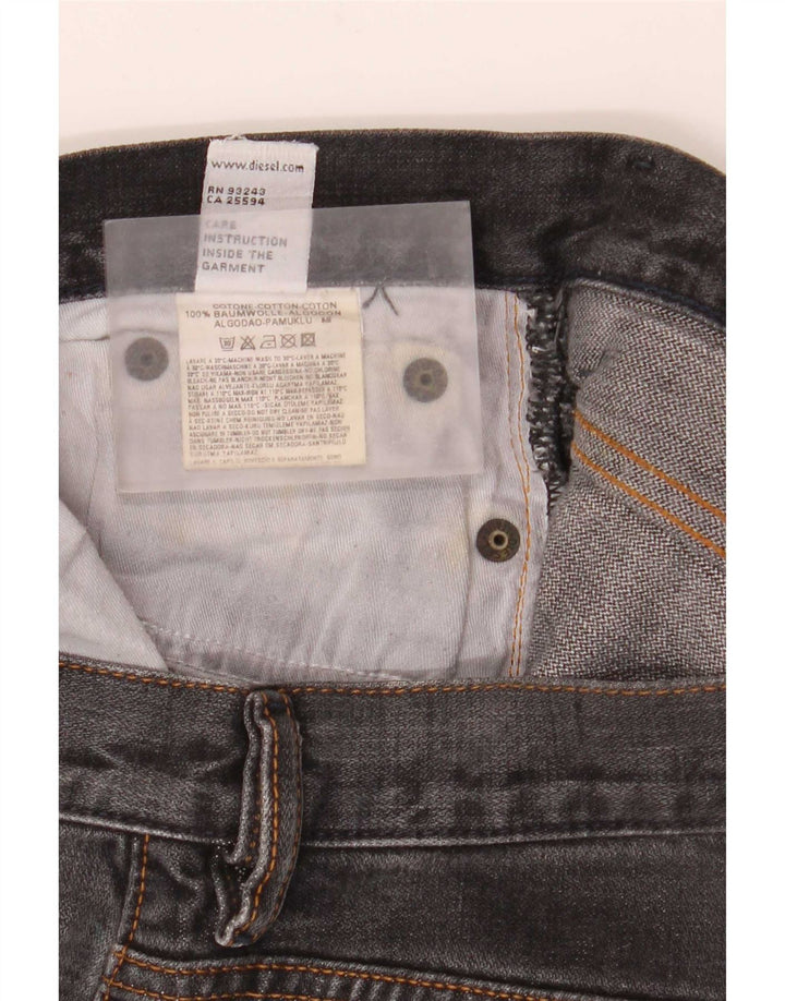 Jeans feminino diesel queimado W27 L32 algodão preto