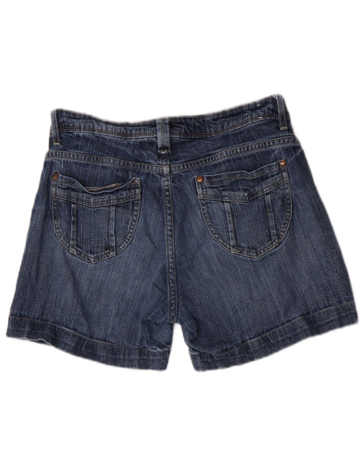 Shorts jeans feminino de cintura baixa Lee US 6 médio W28 algodão azul