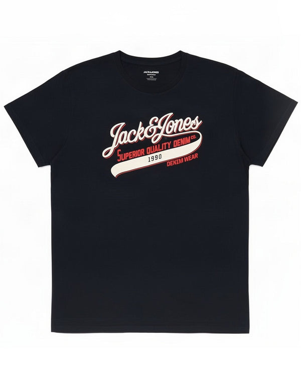 Jack & Jones Camiseta gráfica masculina Top 2XL Algodão azul marinho