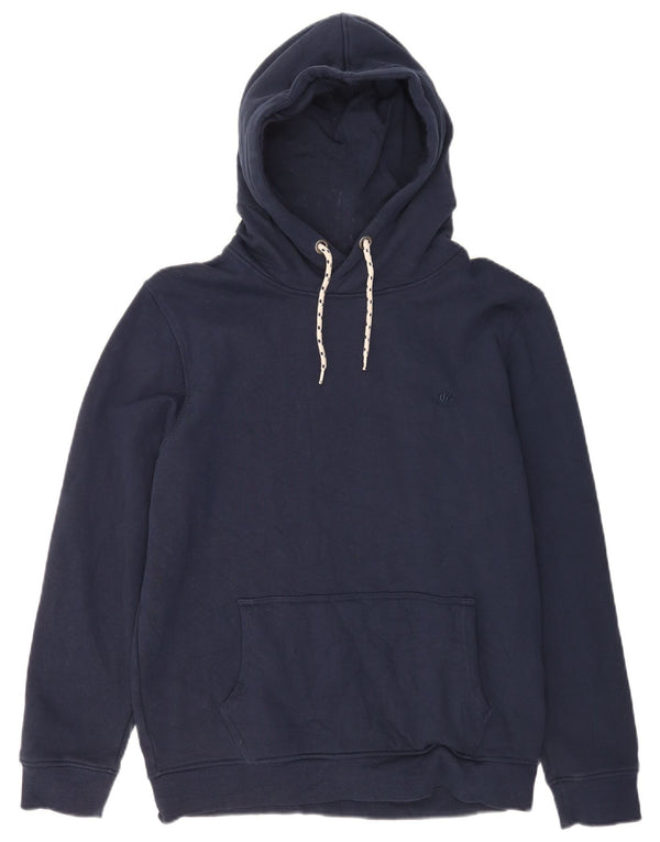 Fat Face Mens Hoodie Jumper Médio Algodão Azul Marinho