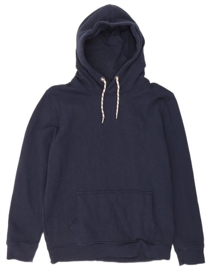 Fat Face Mens Hoodie Jumper Médio Algodão Azul Marinho