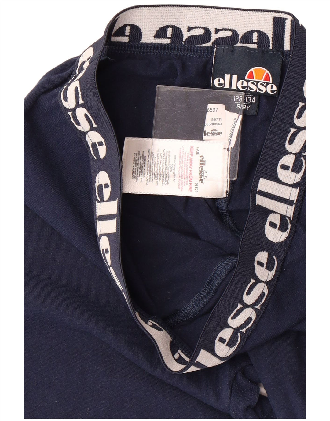 Leggings estampadas para meninas ELLESSE 8-9 anos algodão azul marinho