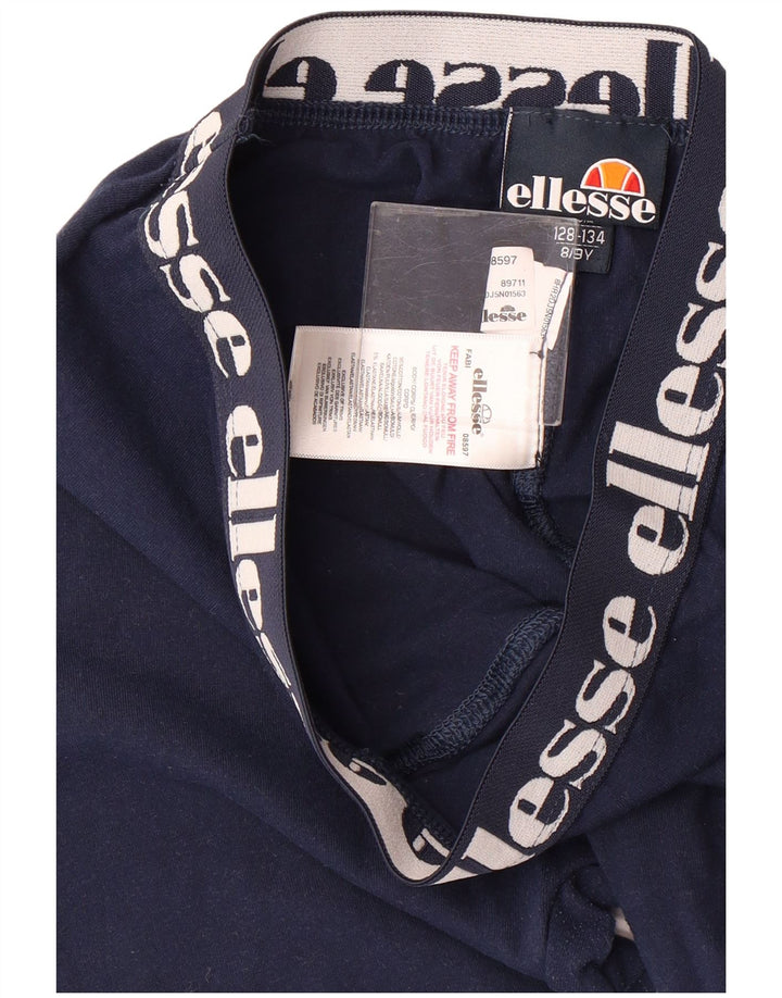 Leggings estampadas para meninas ELLESSE 8-9 anos algodão azul marinho