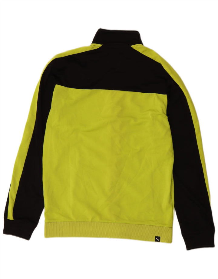 Jaqueta Puma Meninos Treino Top 13-14 Anos Amarelo Colorblock Poliéster
