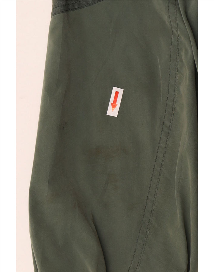 Jaqueta bomber masculina vintage UK 40 grande bloco colorido verde