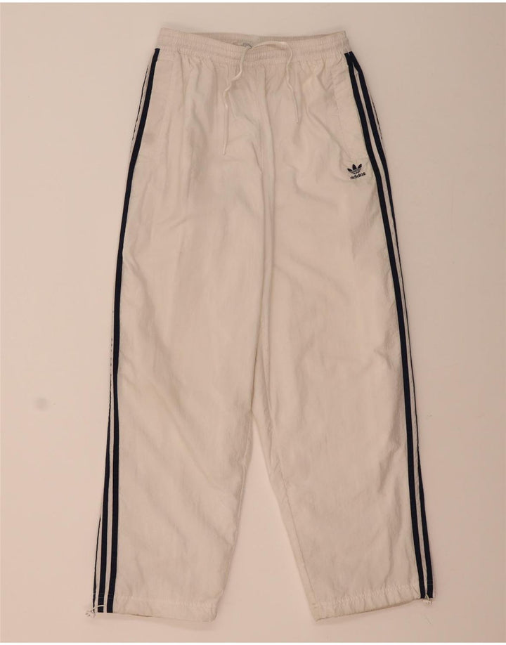 Calça de treino feminina Adidas UK 12/14 médio branco poliamida