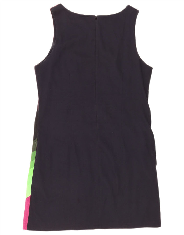 Vestido feminino Desigual com bainha gráfica UE 42 grande multicolorido geométrico