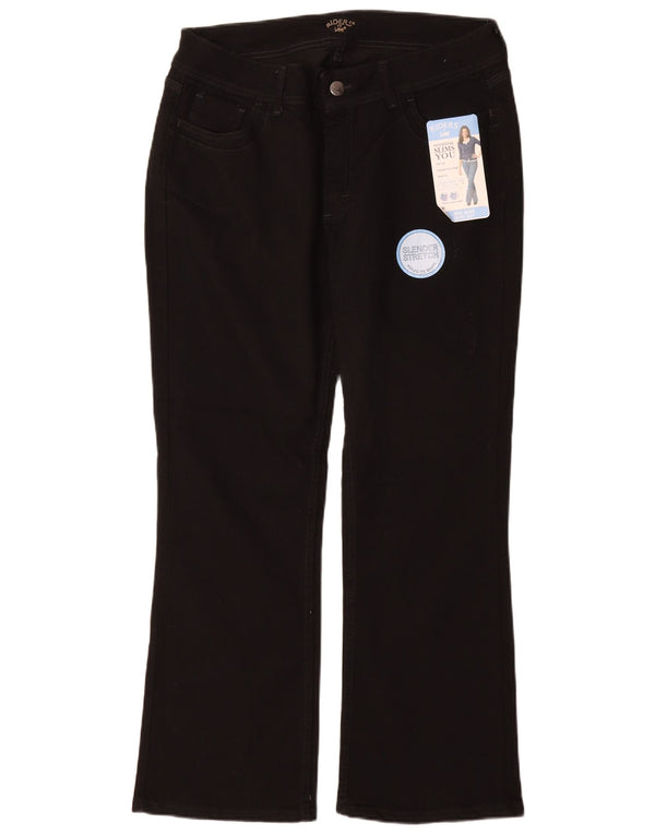 Lee Womens Slender Bootcut Jeans EUA 16 2XL W34 L30 Algodão Preto