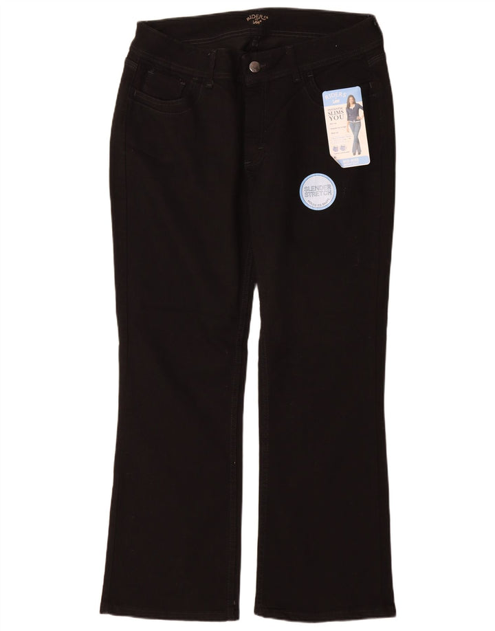 Lee Womens Slender Bootcut Jeans EUA 16 2XL W34 L30 Algodão Preto