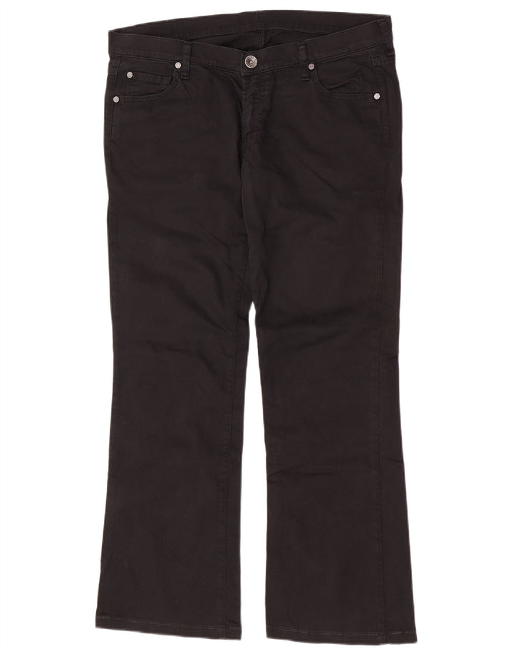 Calça casual feminina Replay Bootcut W33 L29 algodão preto