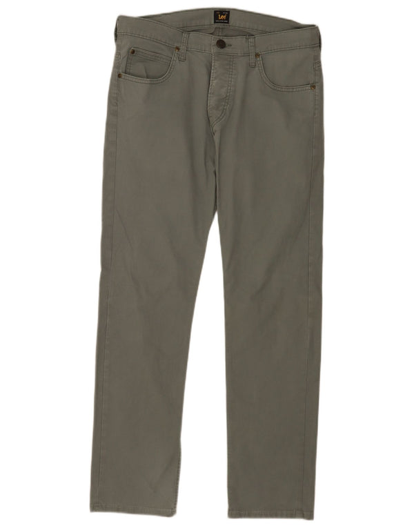 Lee Mens Powell Slim Calça Casual W33 L29 Algodão Verde