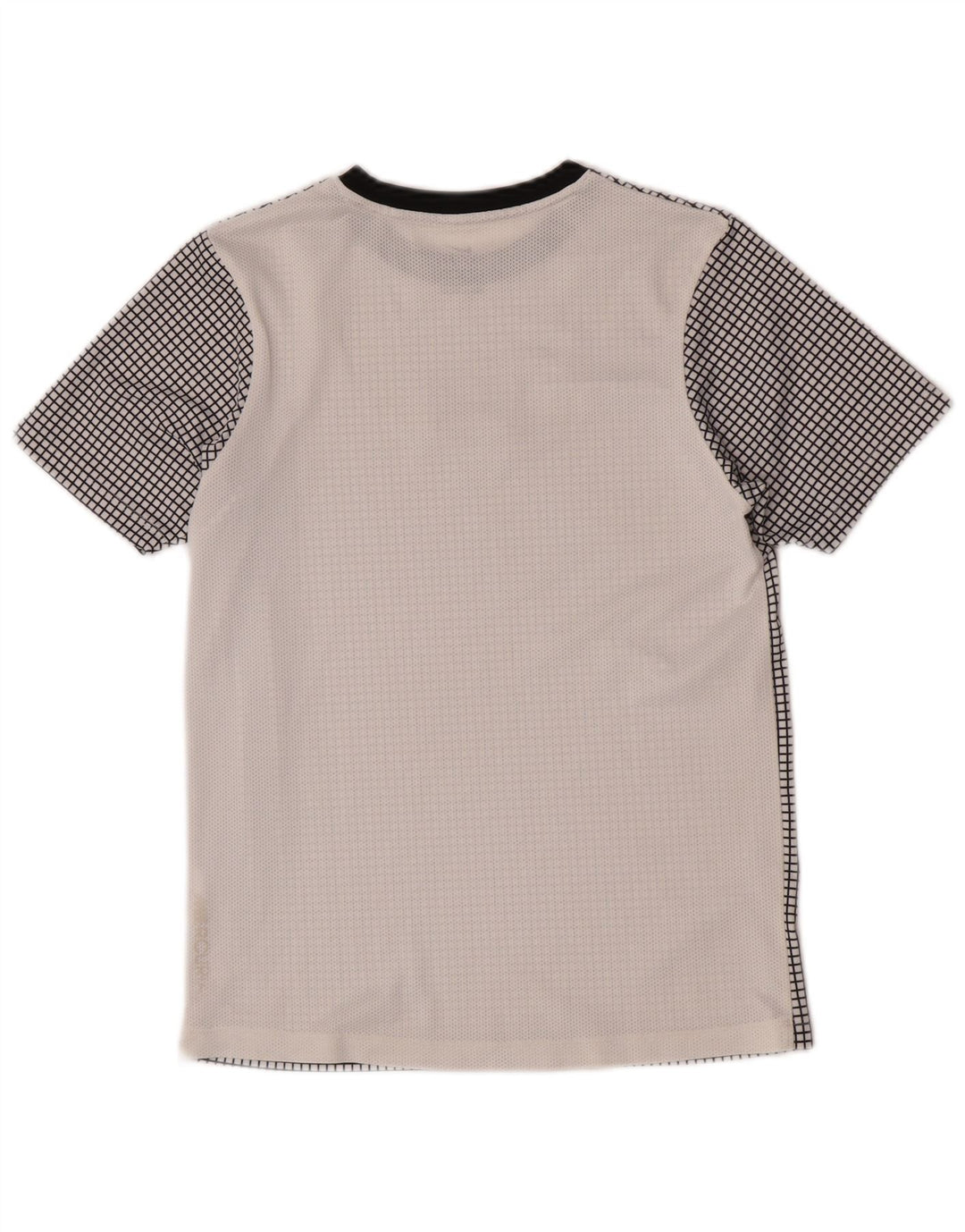 Camiseta Nike Boys CR7 Graphic Top 12-13 anos grande xadrez branco