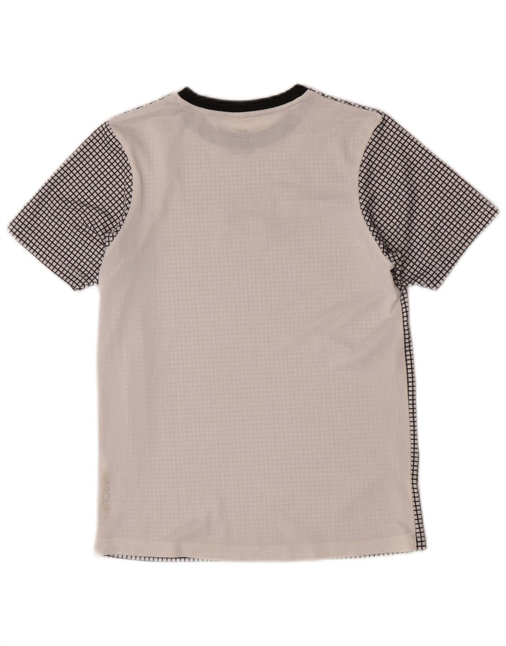 Camiseta Nike Boys CR7 Graphic Top 12-13 anos grande xadrez branco