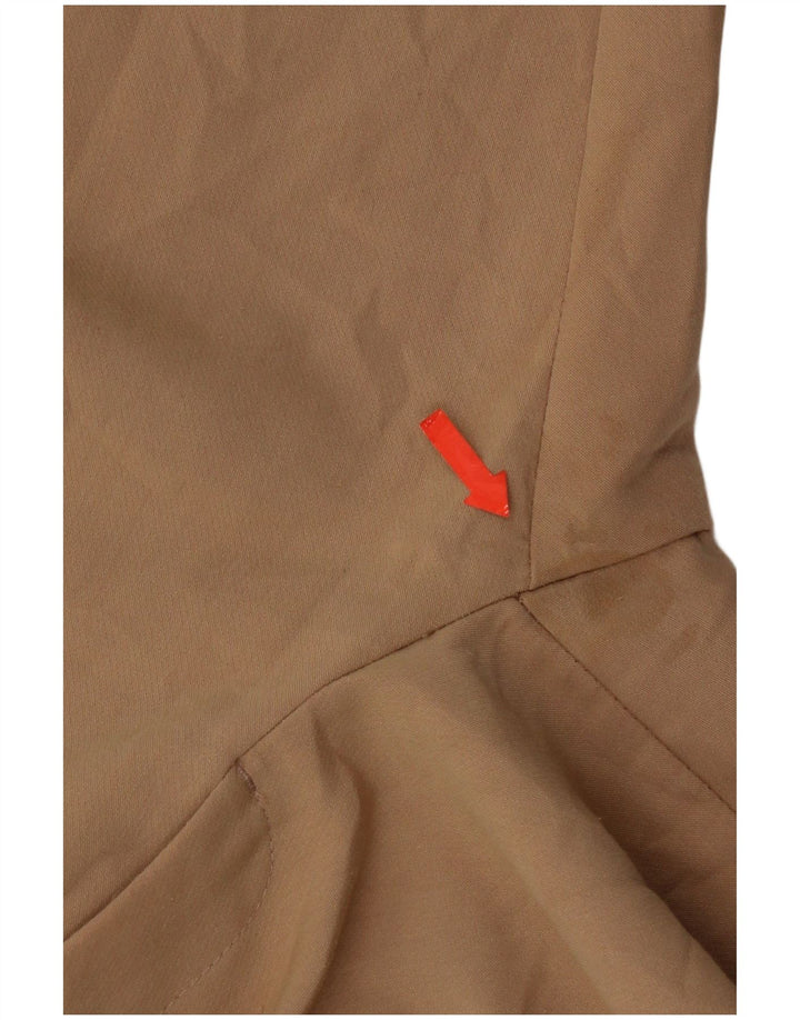 Zara Calça feminina de terno cônico médio W28 L26 bege