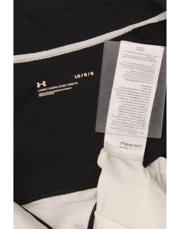 UNDER ARMOUR Pulôver feminino de treino top UK 16 grande bloco colorido branco