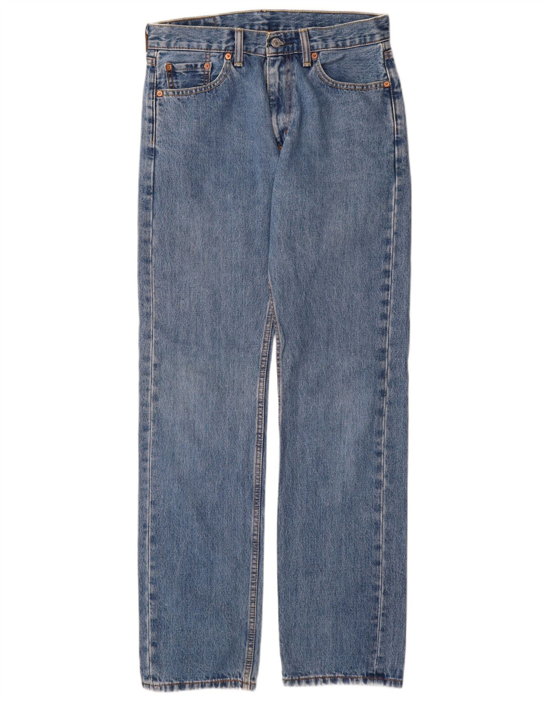 Levi's Masculino 505 Straight Jeans W30 L34 Azul Algodão